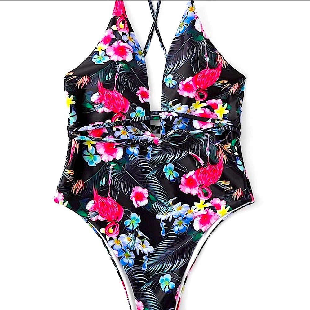 🎉🎉🌴Tropical One Piece Bathing Suit - Picture 2 of 5